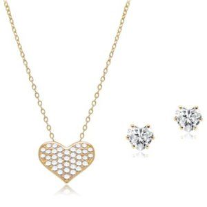 T-Doreen Heart Earrings and Necklace